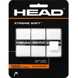 Head Overgrip Xtreme soft Alb 3 set