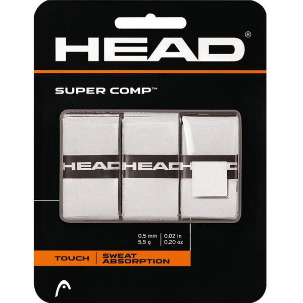 Head Overgrip Super Comp Alb 3 set