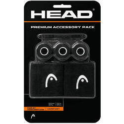 Head Overgrip Set Accesorii Premium Pack Negru 3 set