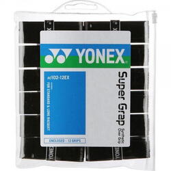 Overgrip Yonex Overgirp X SUPER GRAP, culoare Negru, set 12
