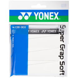 Overgrip Yonex Super Grap Soft, culoare Alb, set 3
