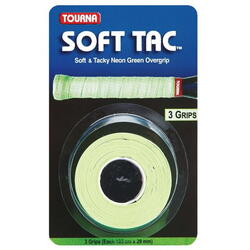 Tourna Overgrip SOFT TAC neon green Verde 3 set