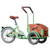 Pegas Bicicleta copii Mini Cargo, 1S, cadru otel 7inch, 1 viteza, roti F/S 12-16inch, verde fistic