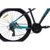 Bicicleta Pegas MTB Drumet, cadru aluminiu, marime XS, 24 viteze, manete schimbator Shimano, frane disc fata/spate, roti 27.5 inch, Turcoaz