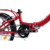Pegas Bicicleta Camping 20 inch, Aluminiu 3S Rosu Alb