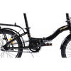 Pegas Bicicleta Camping 20 inch, Aluminiu 3S Negru Nisipiu