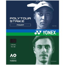 Yonex Racordaj Tenis Poly Tour Strike, lungime 12 m Negru