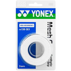 Overgrip Yonex Mesh Grip AC138-3, culoare alb