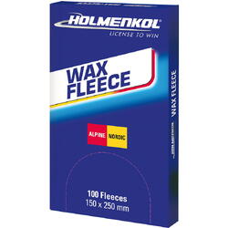 Material ajutator pentru aplicare ceara Holmenkol Wax Fleece, set 100 buc