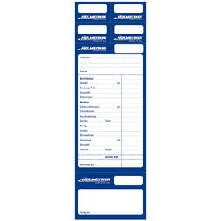 Set 50 etichete pentru service, Holmenkol Repair Card - ski service stubs