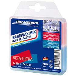 Ceara solida Holmenkol Basewax Mix COLD BETA-ULTRA, temperatura zapada -4 si -20 grade C, 2x 35g