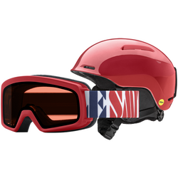 Combo Casca Snowboard Si Ski Smith Glide Jr Cu Ochelari Rascal L, 48-52 cm