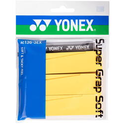 Overgrip Yonex Super Grap Soft, culoare Galben, set 3